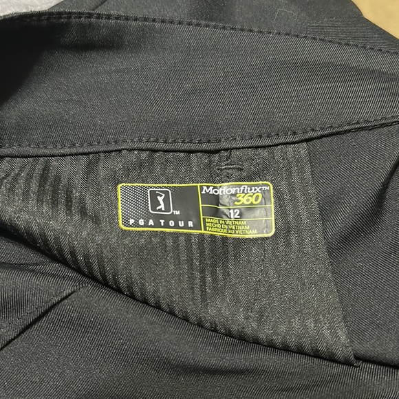 PGA Tour Black Bermuda Shorts Stretchy Performance - Picture 3 of 3